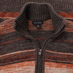 NEW Banana Republic 100% Fine Merino Wool 1/4 Zip Mock Neck Sweater Size XL